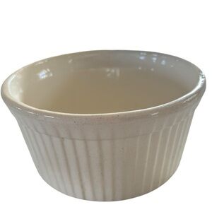 VTG STANGL POTTERY HANDCRAFTED COOKRITE OVENWARE 1 QT CASSEROLE SOUFFLÉ DISH USA